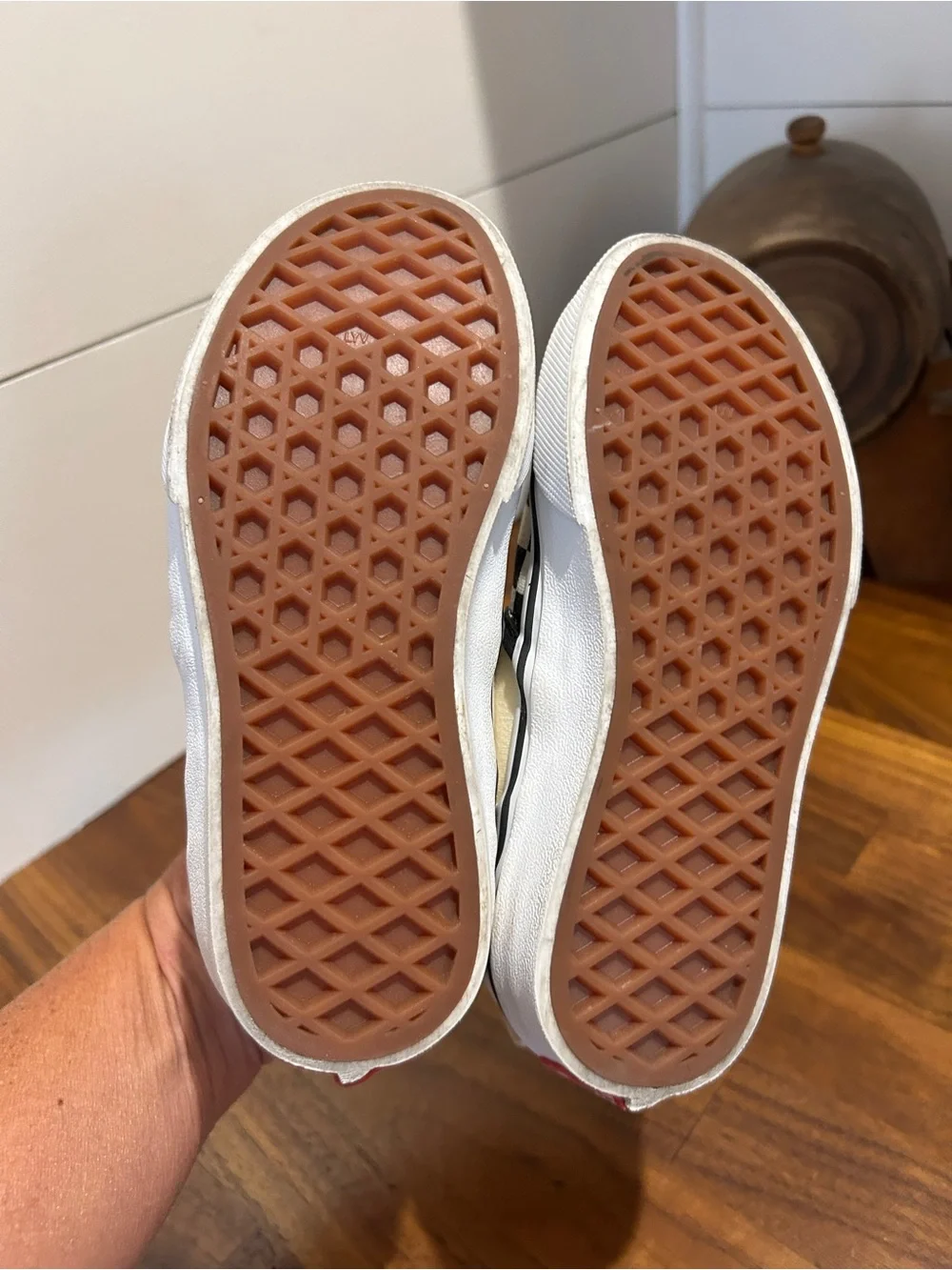 Vans Kids Checkerboard Slip-On Sneakers - Black & White